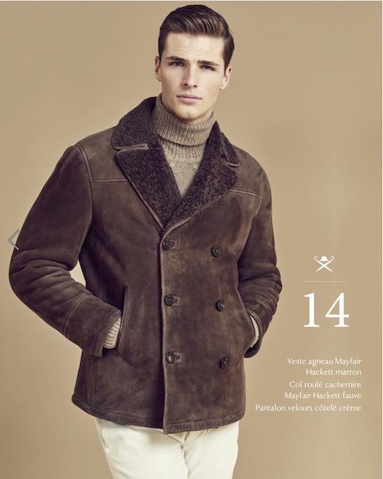 hackett sherling et pull col roule